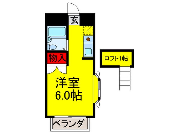 カレッジハウスイ－ストの物件間取画像